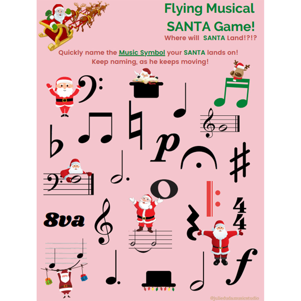 Flying Musical SANTA Game! — Julie Duda Music Studio